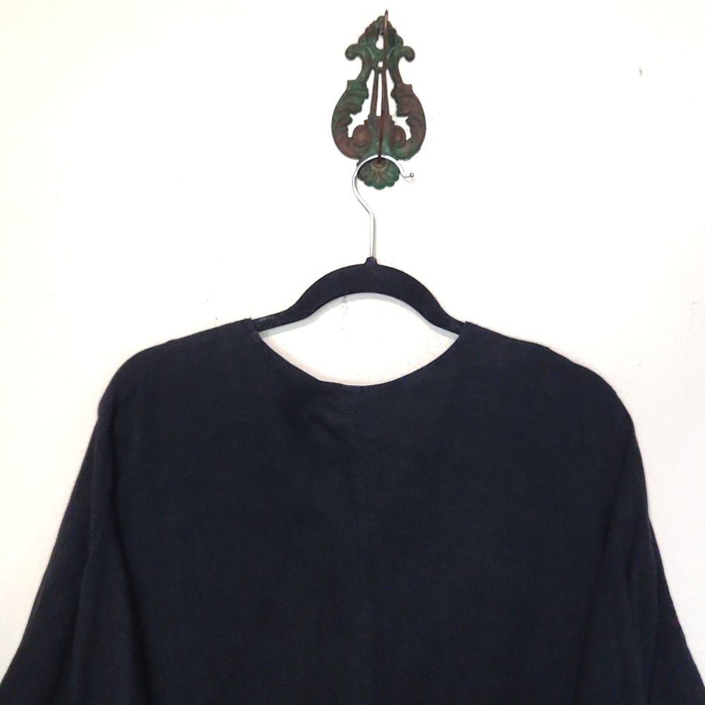 Ladri's Linen Abalone Shell Button Black Lightwei… - image 6